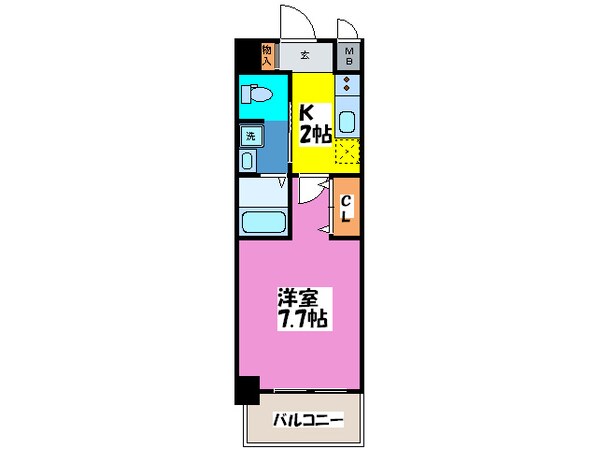 アドバンス大阪ド－ム前の物件間取画像